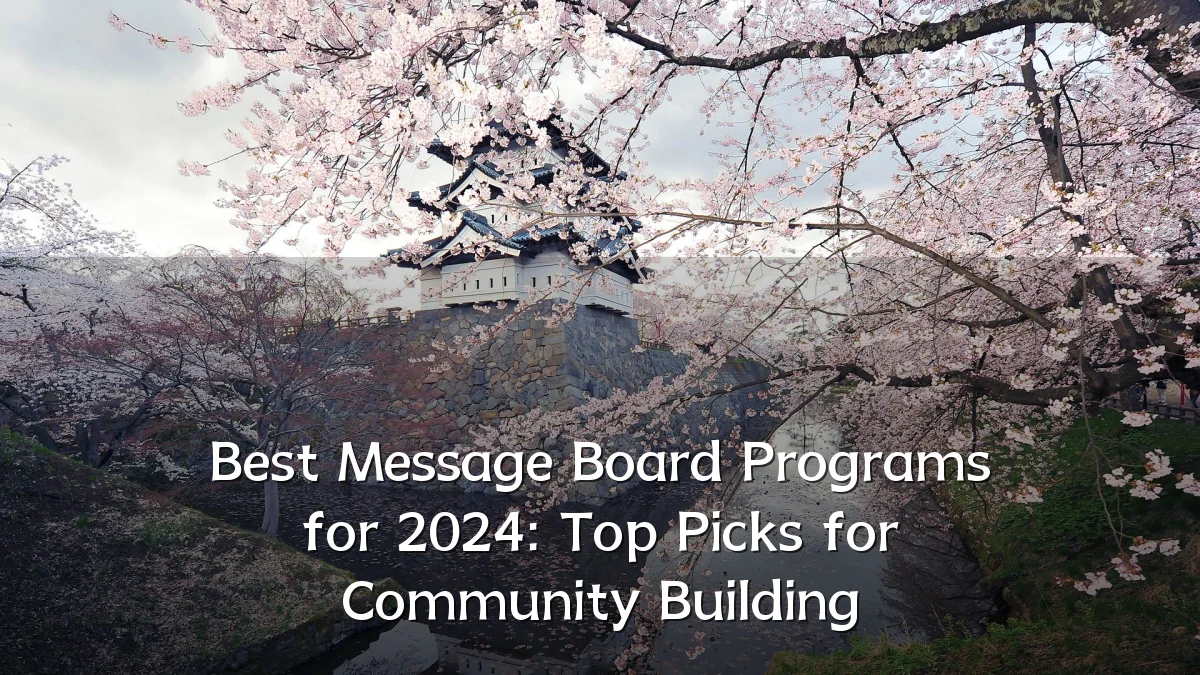 Best Message Board Programs for 2024: Top Picks for Community Building