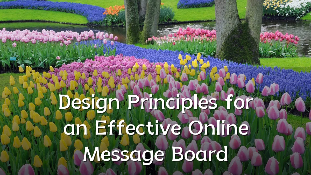 Design Principles for an Effective Online Message Board