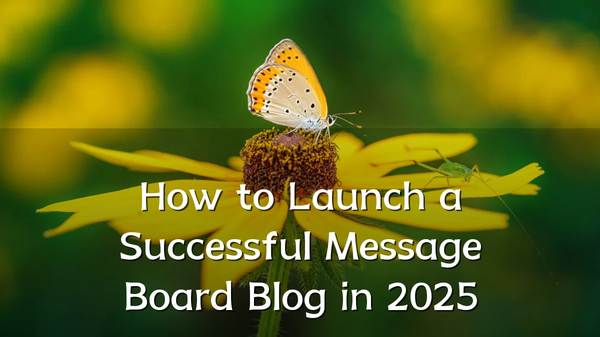 How to Launch a Successful Message Board Blog in 2025