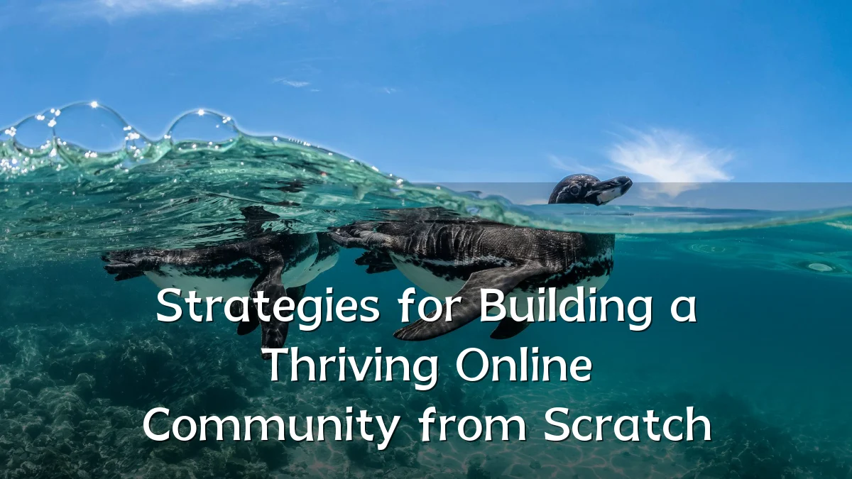 Strategies for Building a Thriving Online Community from Scratch