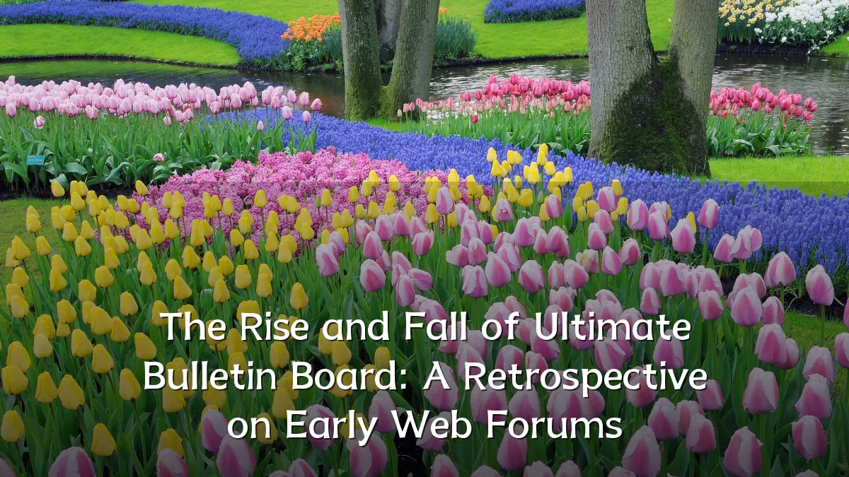 The Rise and Fall of Ultimate Bulletin Board: A Retrospective on Early Web Forums