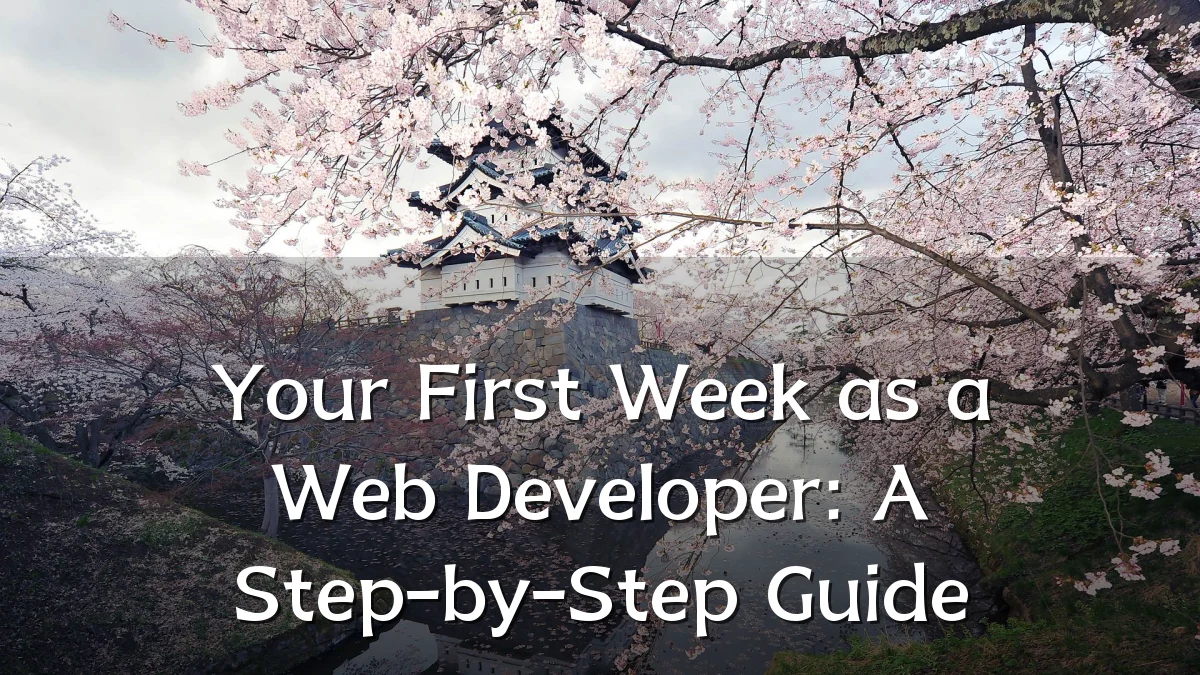 Your First Week as a Web Developer: A Step-by-Step Guide