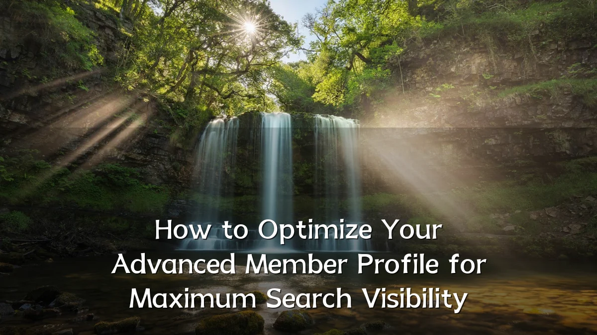 How to Optimize Your Advanced Member Profile for Maximum Search Visibility
