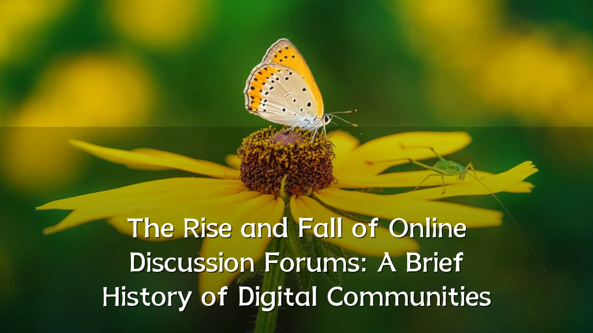 The Rise and Fall of Online Discussion Forums: A Brief History of Digital Communities